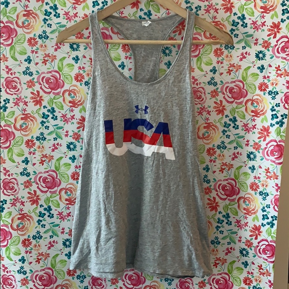 USA Under Armour racerback tank top